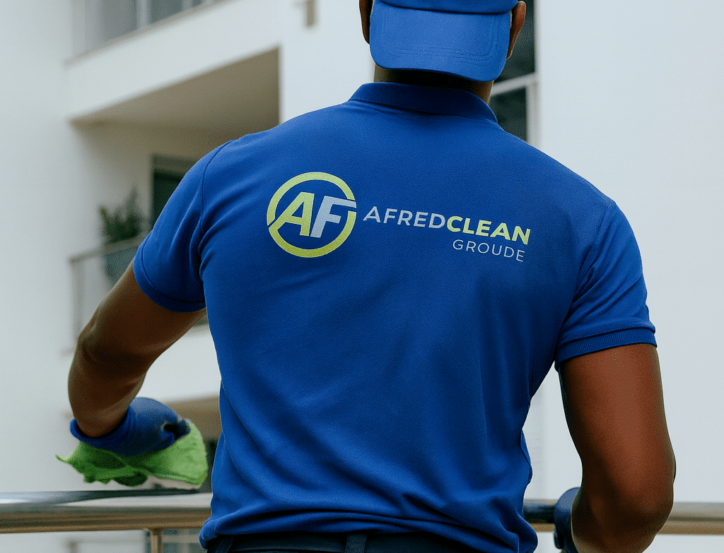 Agent de l'entreprise de nettoyage Afredclean